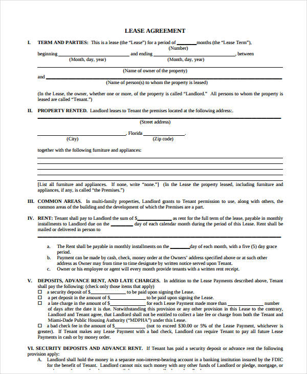 12+ Tenant Lease Agreement Templates - PDF, Word, Apple Pages, Google Docs