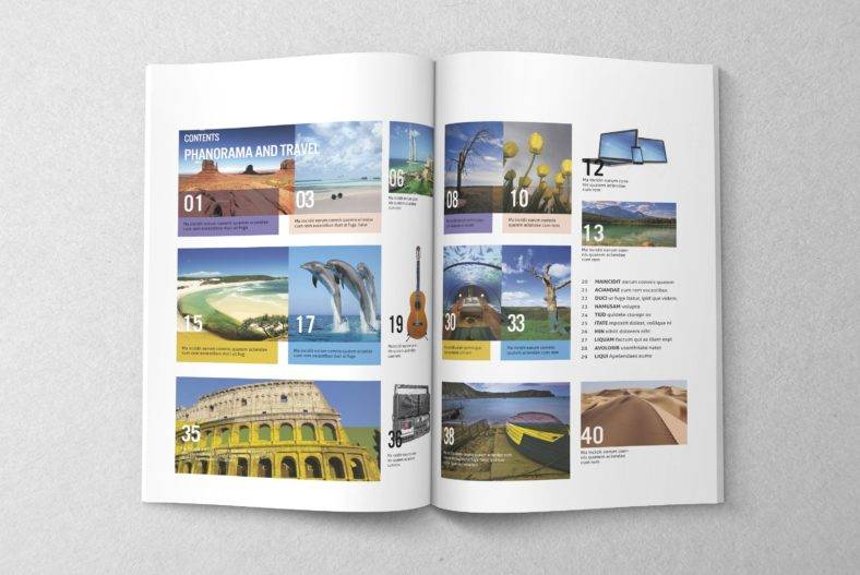 travel simple magazine template 788x527