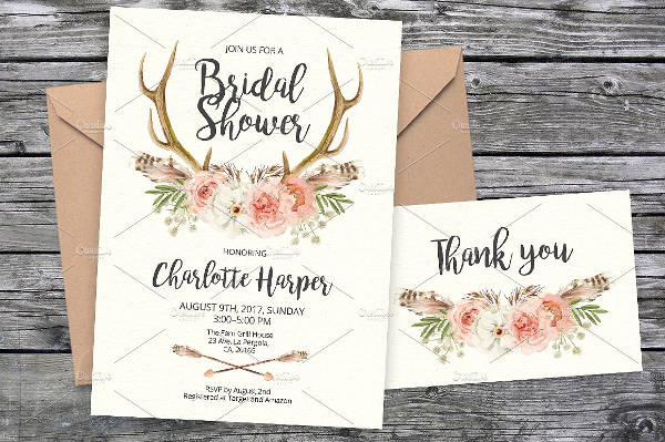 tribal-rustic-bridal-shower-invitation