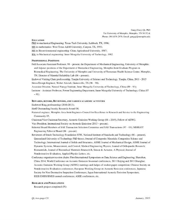 two-page-mechanical-engineer-cv-template