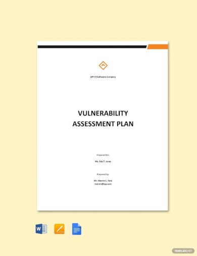 vulnerability assessment plan template