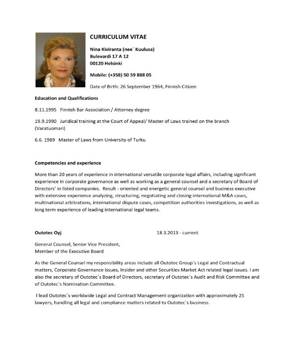 13+ Lawyer CV Sample PDF Templates