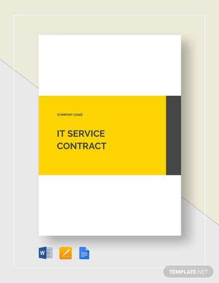 8 IT Service Contract Templates Docs Word