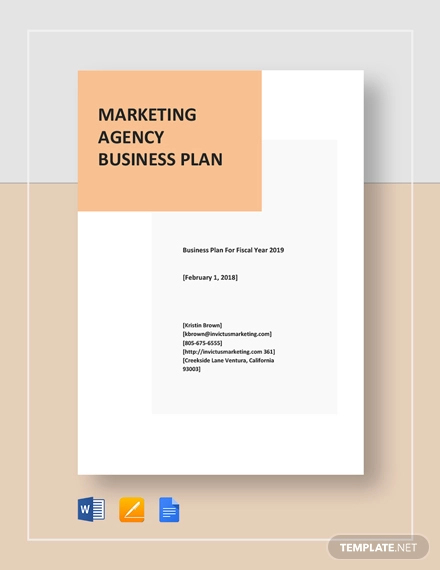 15+ Agency Business Plan Templates - PDF, Word, Pages, Google Docs