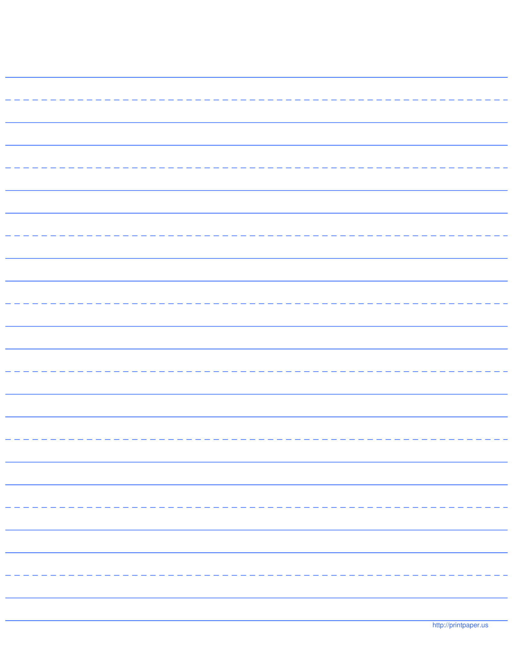 story time lined paper template