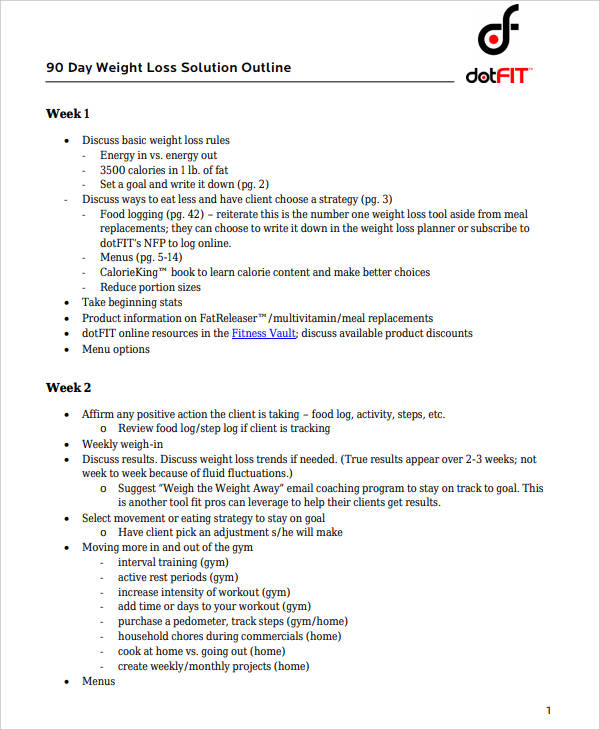 9+ 90-Day Workout Plan Templates - PDF, Word