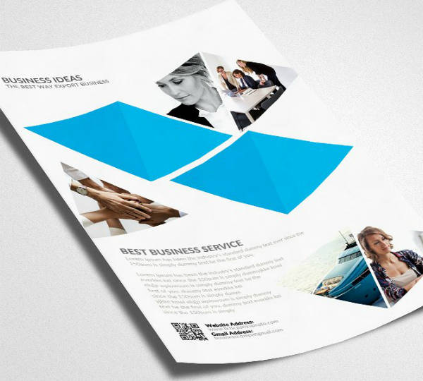 abstract investment management flyer
