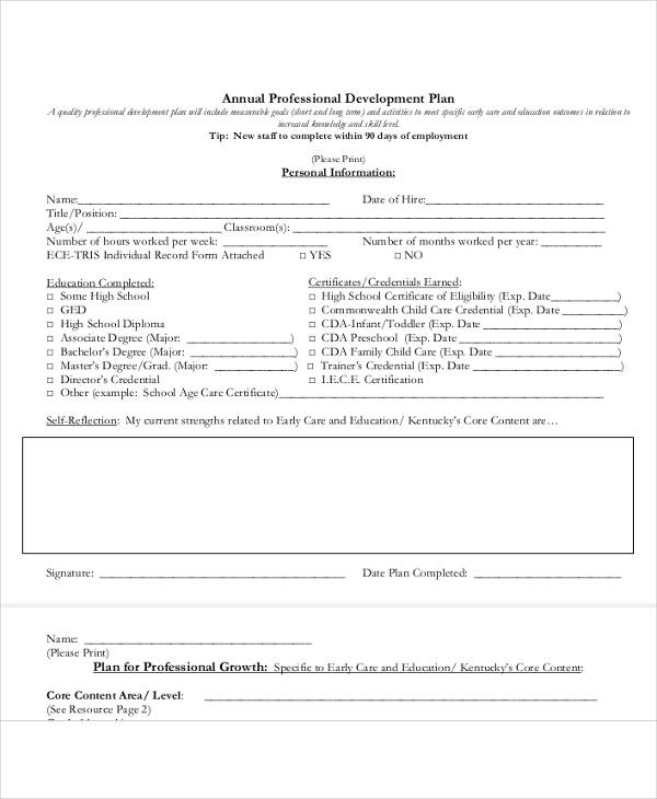 14+ Staff Development Plan Templates - PDF