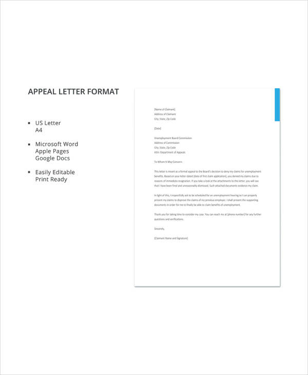 11+ Appeal Letter Templates Free Sample, Example Format Download