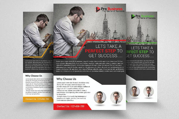architectural firm business flyer