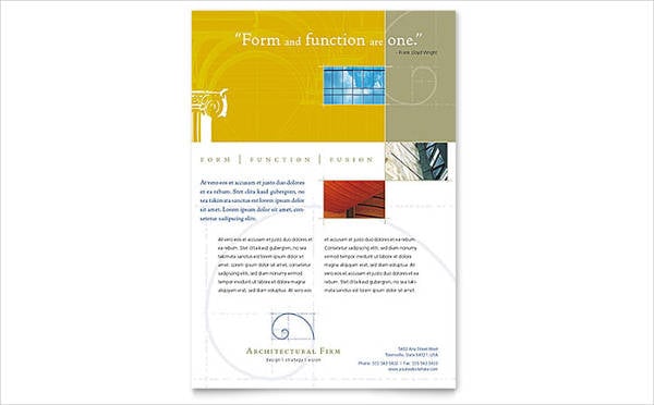 architectural firm flyer template