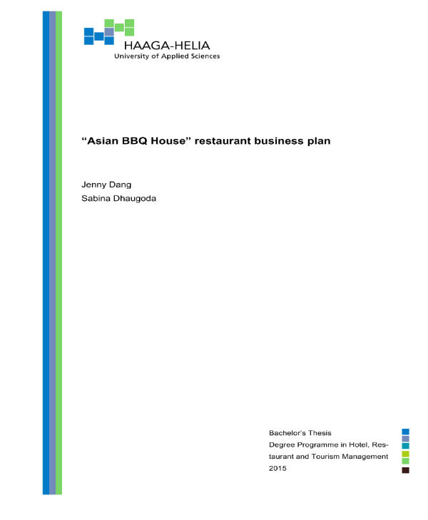 bbq catering business plan template