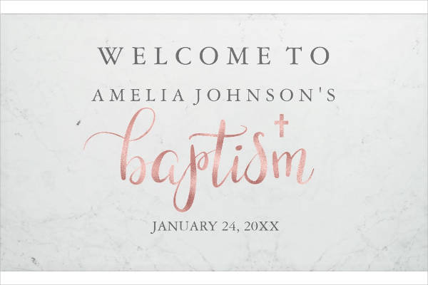 baptism banner template