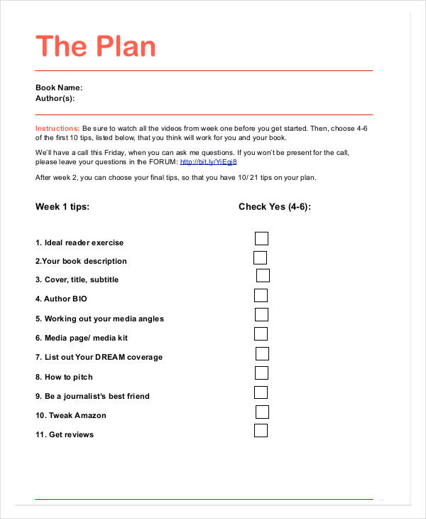 book-marketing-plan-outline