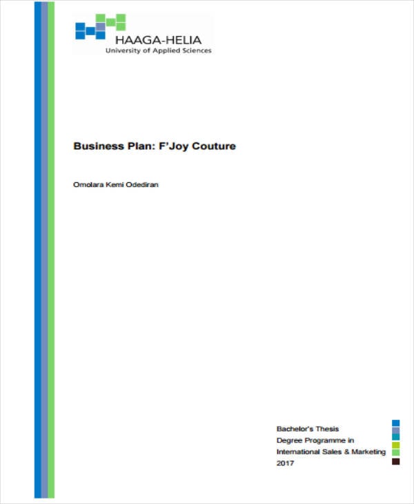 14 Boutique Business Plan Templates PDF Word