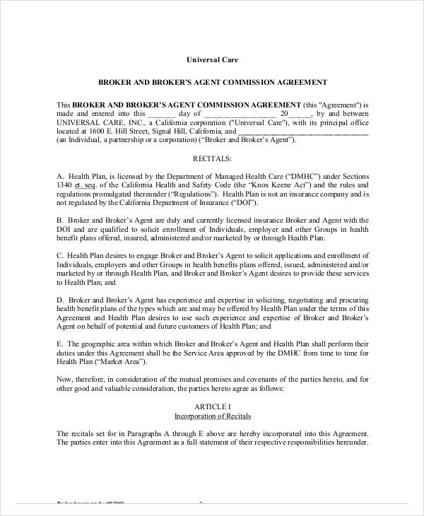 13+ Agent Commission Agreement Templates Word, Apple Pages, Google Docs