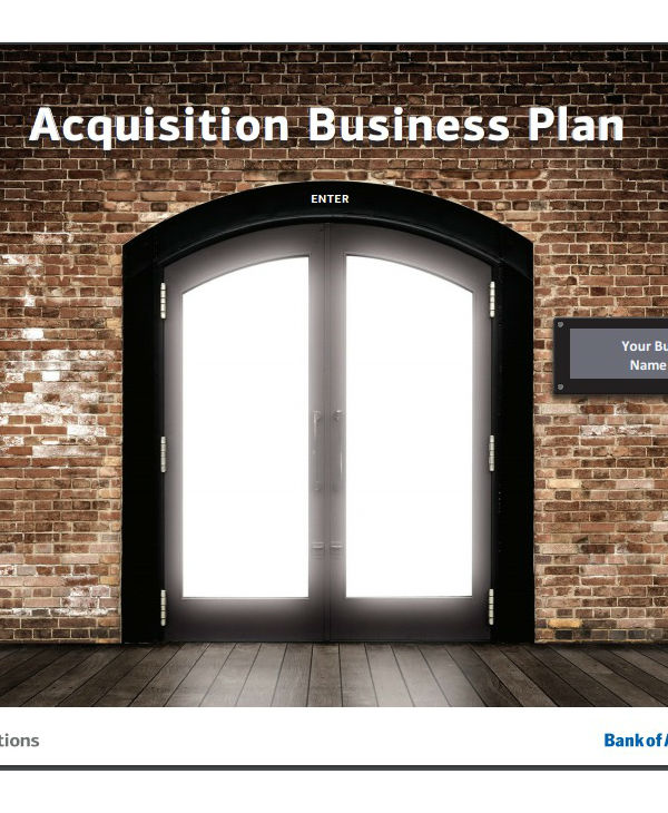 business acquisition proposal plan template