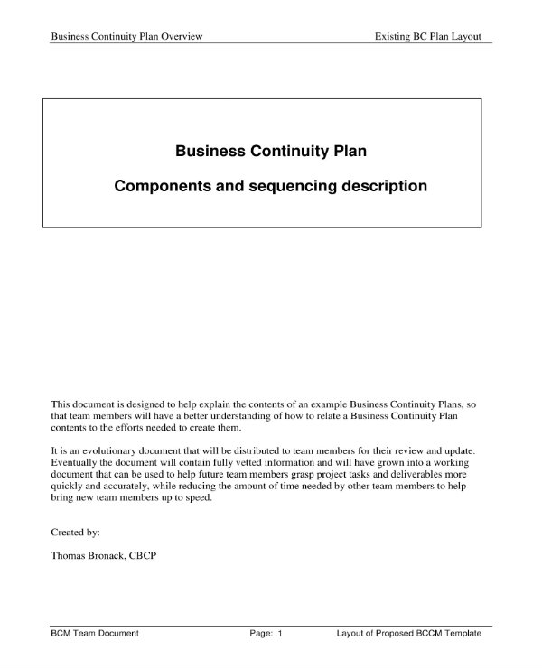 Image 5 for Business Continuity Plan Template Australia