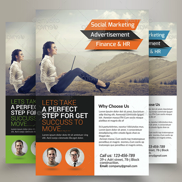 business marketing consultant flyer template