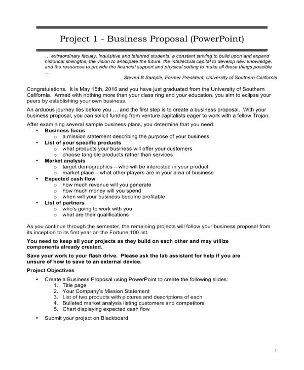 Editable Proposal Templates