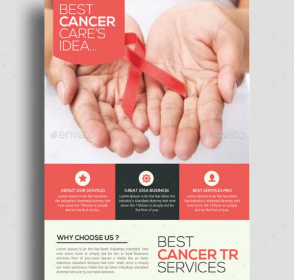 cancer treatment flyer template
