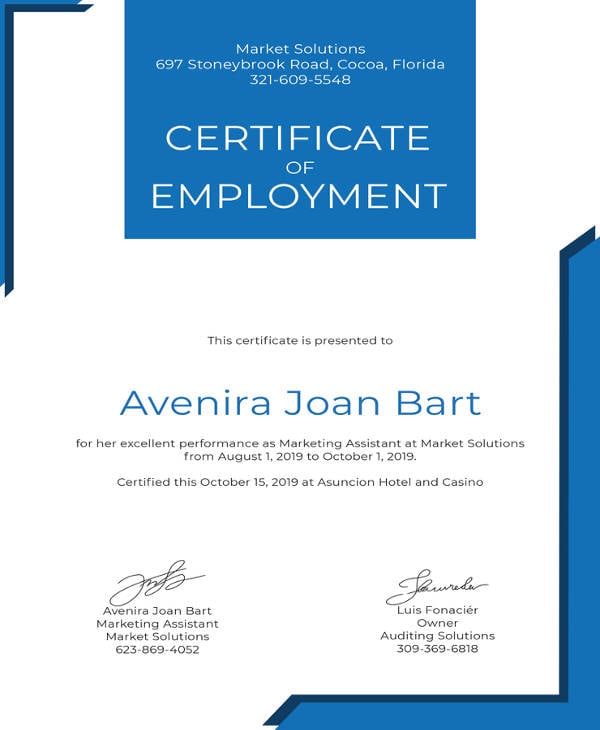 certificate-of-employment-template