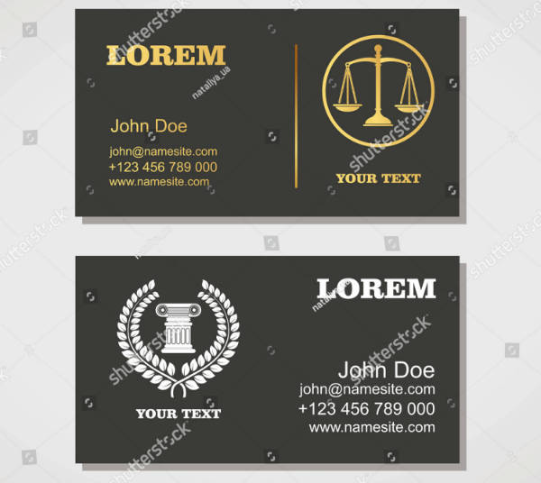 17+ Lawyer Business Card Designs & Templates PSD, AI, Illustrator