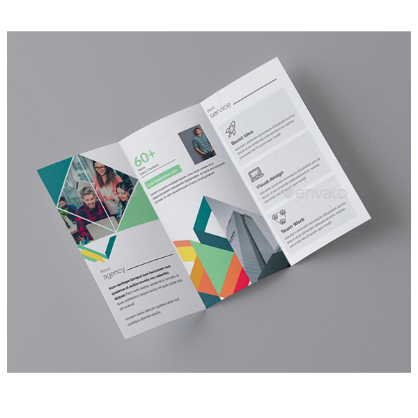 colorful trifold brochure