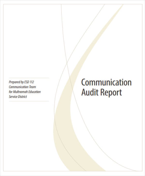 communication audit report sample