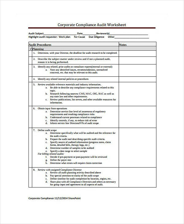 11+ Compliance Audit Report Templates - PDF