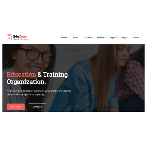 eduzone online course html site template