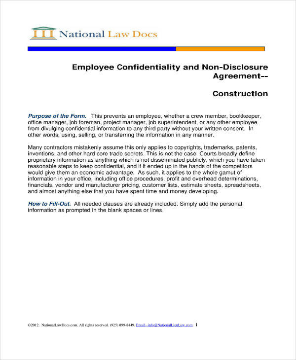 employee-confidentiality-agreement-sample