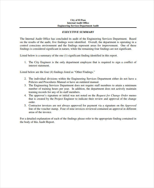 9+ Engineering Audit Report Templates - Docs, PDF, Word