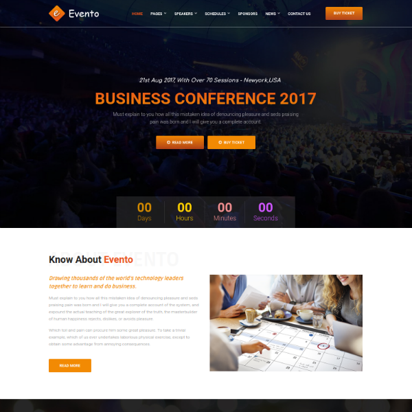 evento-conference-website-template