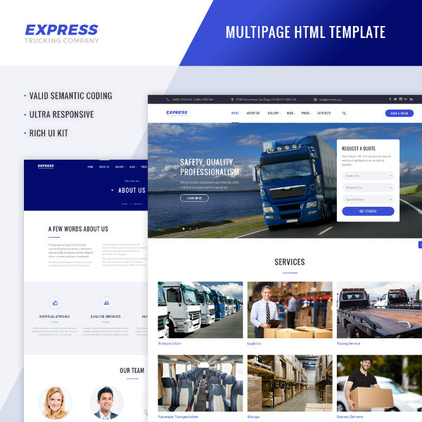  Logistics Company Website Template Free Download Templates Printable 