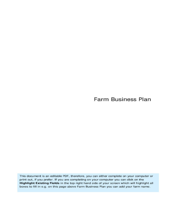 12+ Farm Business Plan Templates PDF, Word, Google Docs