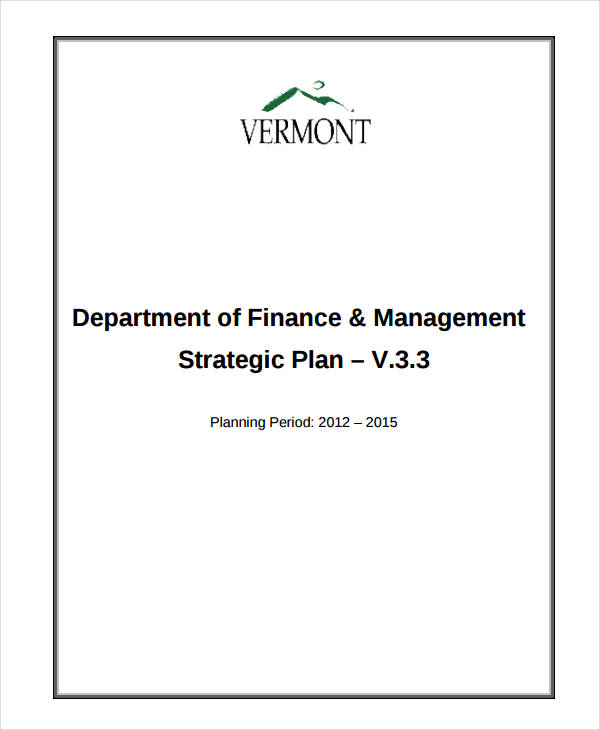 finance and management strategic plan