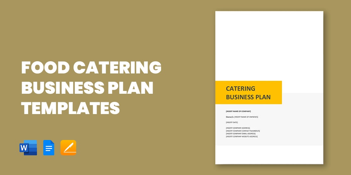 food catering business plan templates