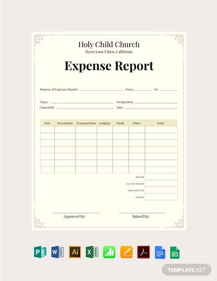 15 Church Financial Report Templates Word PDF Google Docs Apple Pages