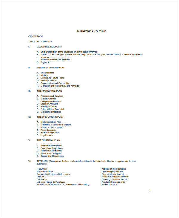 home decor business plan pdf