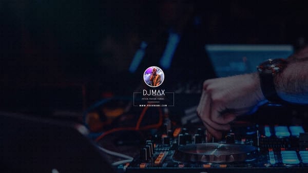 free youtube channel art for dj template