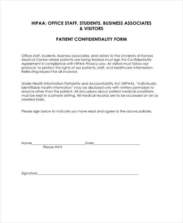 medical office hipaa compliance forms