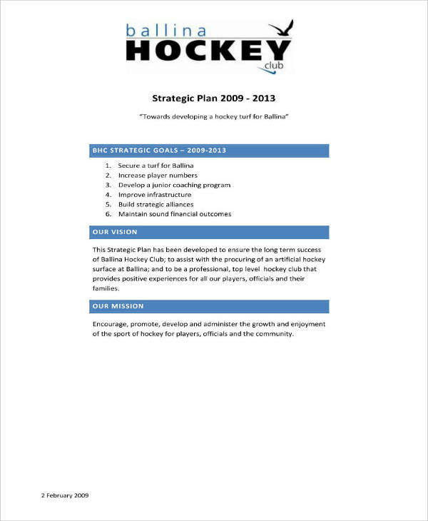 7+ Club Strategic Plan Templates PDF
