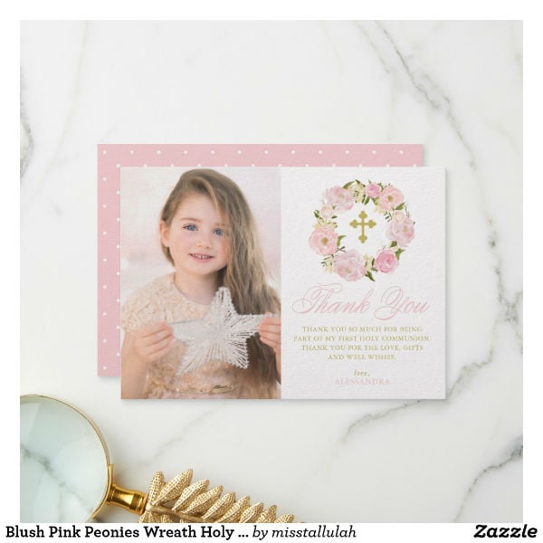 holy communion thank you card template