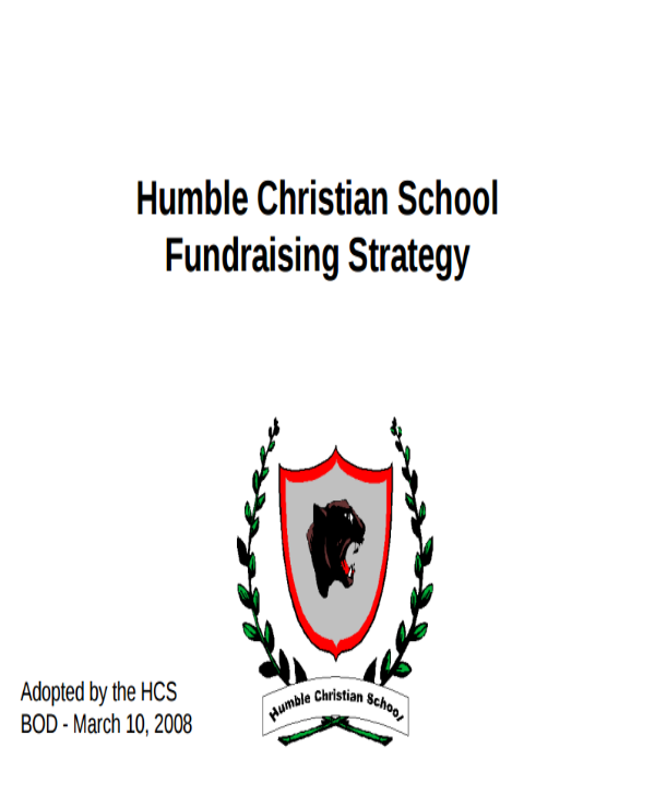 humble christian school fundraising strategy