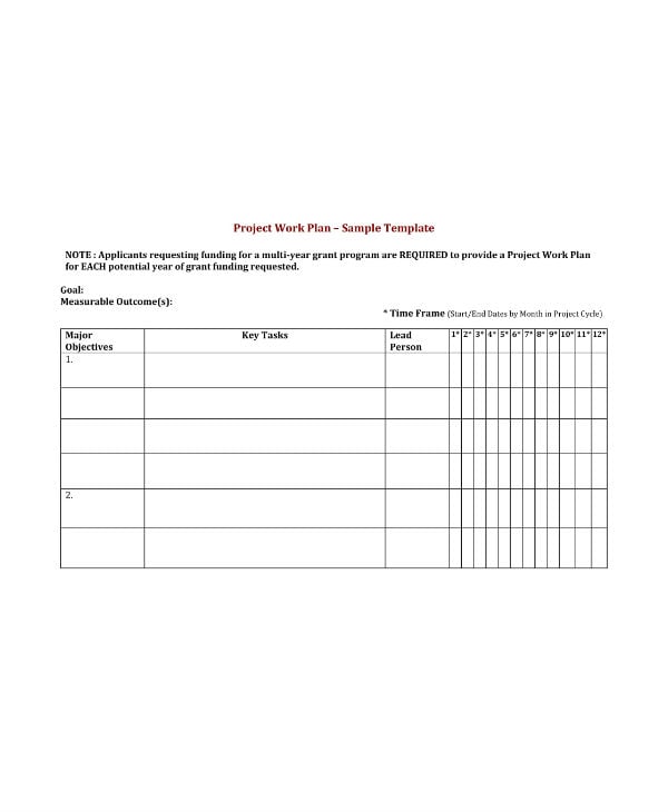 it-project-work-plan-sample-template