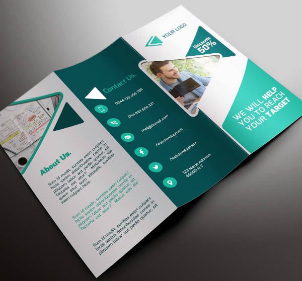information technology services brochure template
