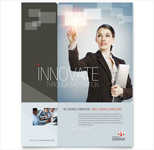 innovative corporate strategy flyer template