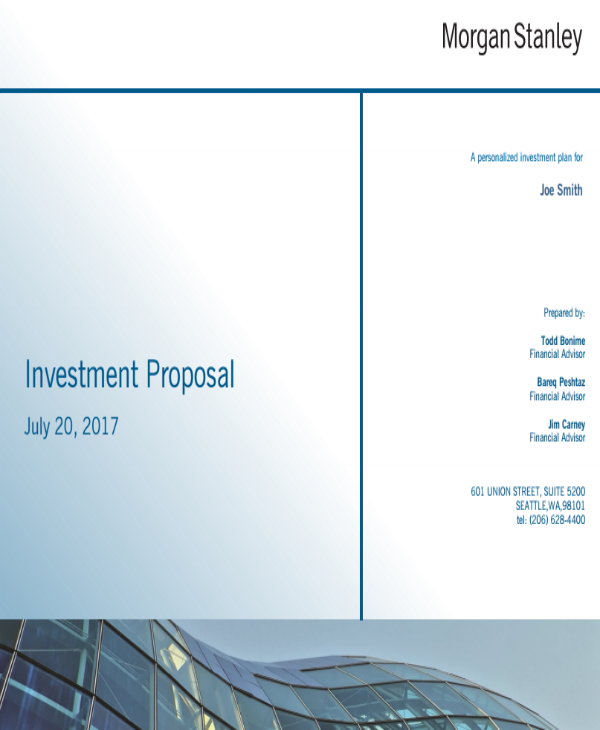 investment proposal template