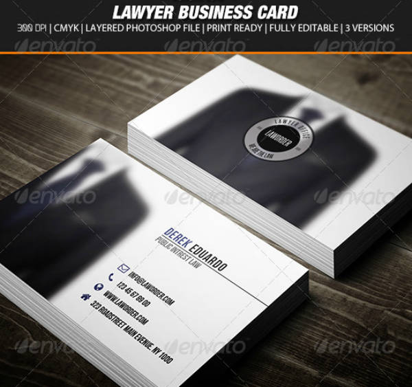 17+ Lawyer Business Card Designs & Templates PSD, AI, Illustrator